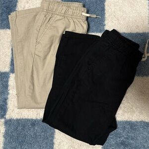Old Navy Kids Sweatpants in Black and Tan